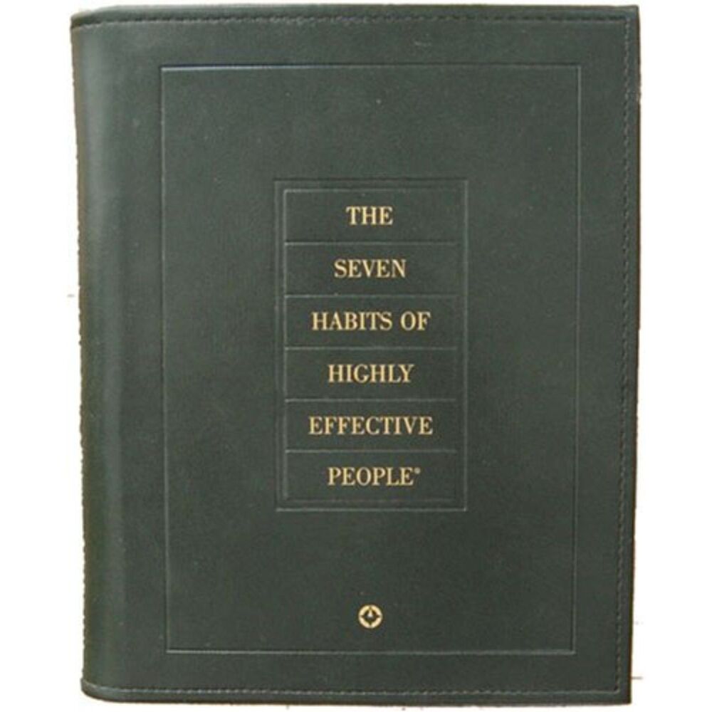The 7 Habits of Highly Effective People Green Leather Personal Workbook Covey